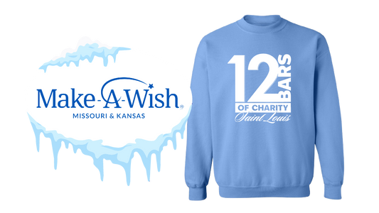 Make a Wish Carolina Blue w/White