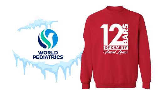 World Pediatrics Cherry Red w/White